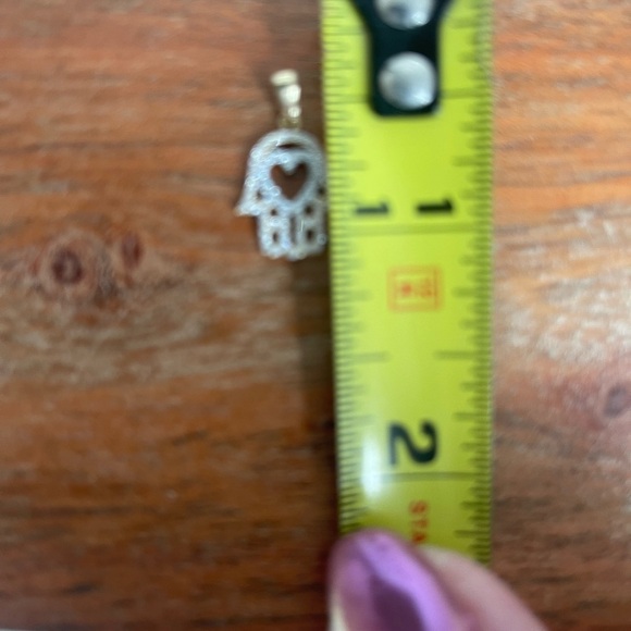 Hand of Fatima gold with pivet diamonds purchase in Italy - Picture 3 of 4